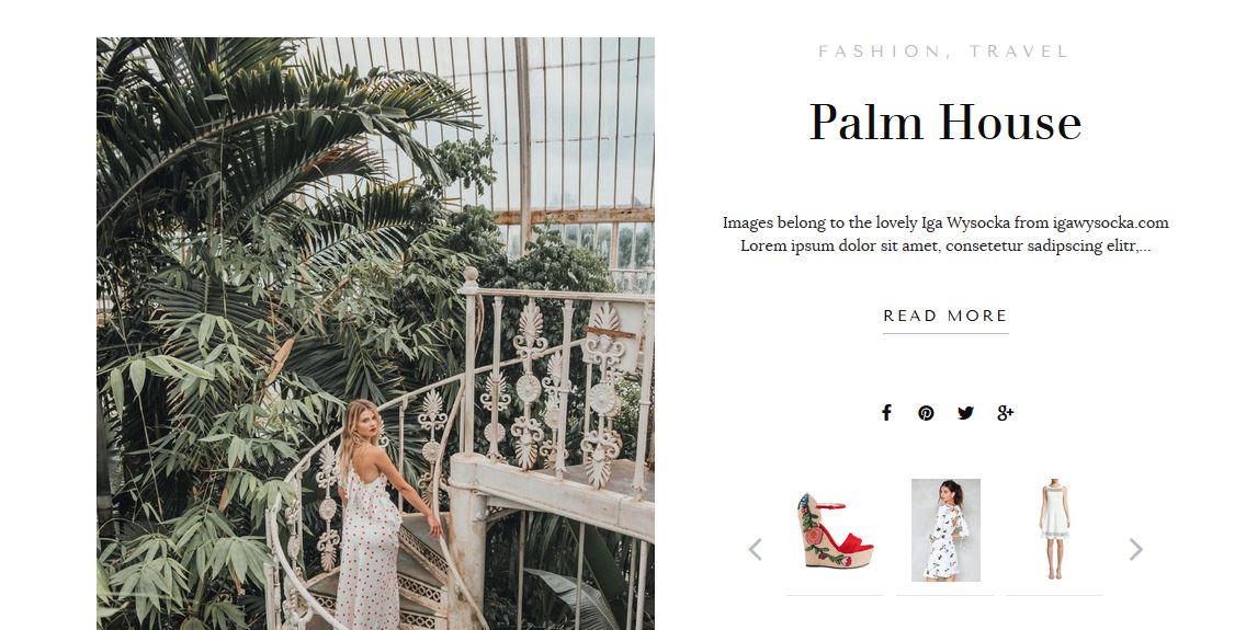 WordPress Theme for Fashion Bloggers includes Shop the Post Widget and Shop my Favorites and a Blog Boutique with easy to install features