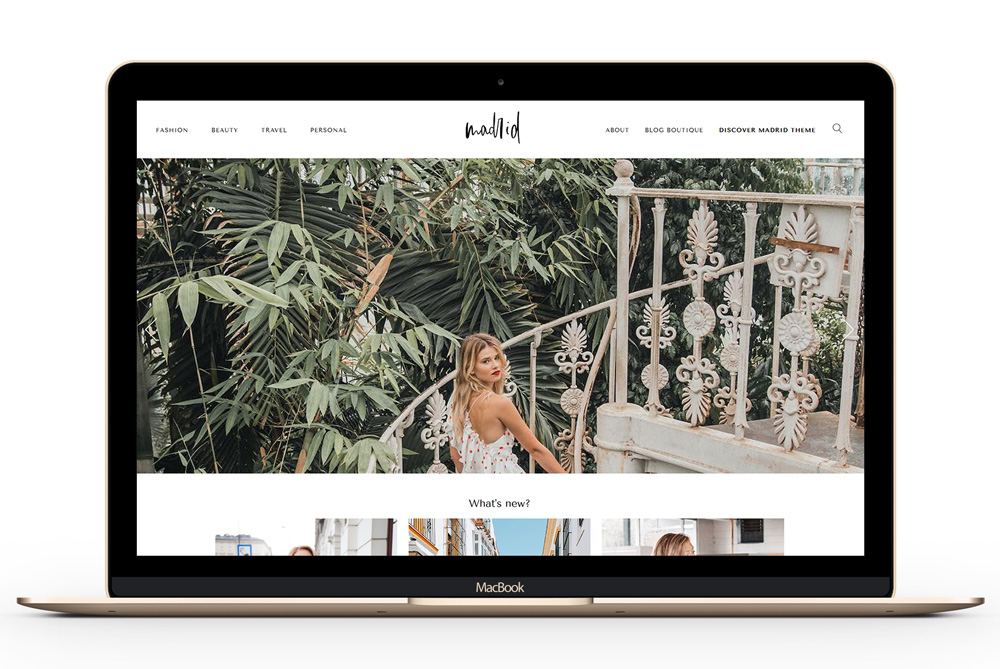 Madrid - A Fashion Magazine Theme for bloggers and influencers with focus on big, crisp images